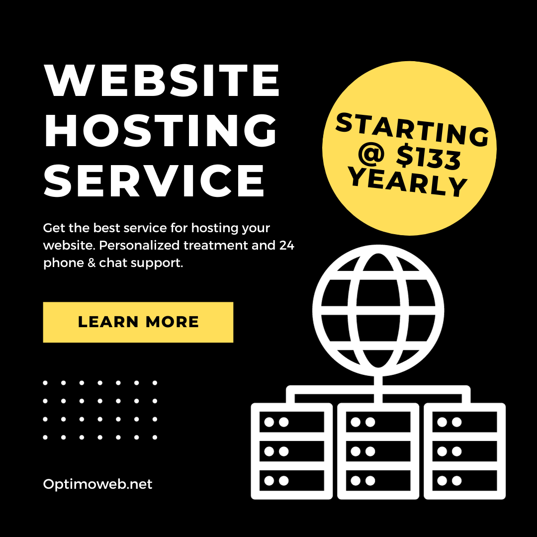 Website hosting service $133 per year